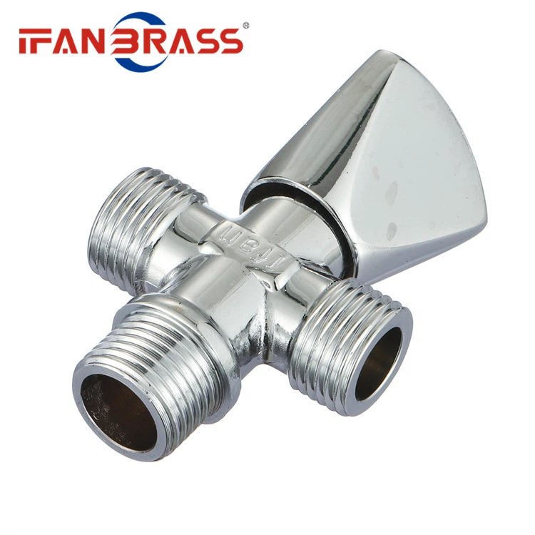 3 way angle valve